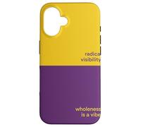 Muestra de pintura de color intersexual de visibilidad radical Carcasa para iPhone 16