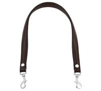 Muestra tu encanto correa de piel sintética con hebilla dorada de repuesto para bolsa de hombro o axilas, adorno único, café, silver buckle