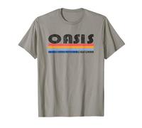 Muestra tu orgullo por Oasis, CA Hometown con este retro 70s 80s S Camiseta