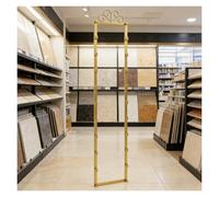 Muestrario de materiales de construcción Estante de exhibición de muestra de azulejos de mármol de gran capacidad para pared, azulejos de cerámica comerciales con ranuras 10/13/18(Gold,13 Tier)