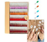 Muestrario Magnético de Uñas, Expositor de Colores Uñas 2025, Soporte Profesional dor Muestras Acrílicas 120/180/240 Colores, Tabla de Colores Uñas Salón Probada y Extraíble(Apricot (180 colors))
