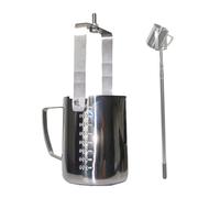 Muestreador de agua, acero inoxidable con longitud ajustable y diseño de pico de águila para muestreo sin salpicaduras en pruebas ambientales