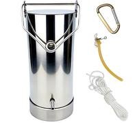 Muestreador de agua de acero inoxidable 304, 500/1000/2000/2500/3000/5000 ml, barril de muestreo de calidad de agua gruesa para ríos, lagos, aguas superficiales, aguas residuales, aguas profundas (3 L