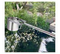 Muestreador de agua de acero inoxidable duradero con poste telescópico extensible para una recolección eficiente de agua en piscinas, laboratorios, fábricas y ríos (3 piezas, 1,17-4 m)