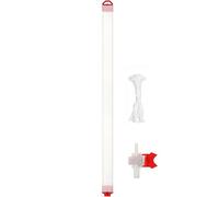Muestreador de agua de PE for líquidos, tubo ultraligero con tapón de bola y válvula, for monitoreo ambiental.(7 Pieces)