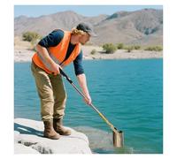 Muestreador de agua Muestreador de agua largo para estanques, lagos, ríos, tanques profundos, pozos, system de recolección de muestras de agua ligero para exteriores(500ml,0.61-1.5m/2-4.9ft)