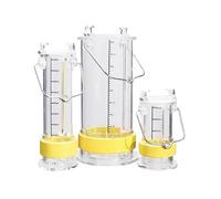 Muestreador de agua Sistema de toma de muestras for lagos ríos piscinas Profundidad ajustable Kit de pruebas ambientales con cuerda de nylon y manguera(0.22gal/1L)