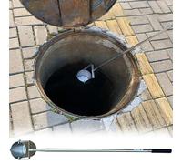 Muestreador de agua telescópico con longitud ajustable para lagos y pruebas ambientales, incluye vaso de muestras