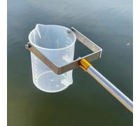 Muestreador de agua telescópico con poste de acero inoxidable y vaso de péndulo para monitoreo ambiental y muestreo