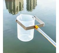 Muestreador de agua telescópico de 500 ml/1000 ml, sistema de cucharón para muestreo de agua, cucharón de acero inoxidable con péndulo para monitoreo ambiental y calidad del agua (tamaño: 1,5 m/4,9