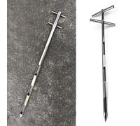 Muestreador de granos de 2,6/3,3/4/5 pies, muestreador de suelo de acero inoxidable, muestreador de polvo con diseño de 3 ranuras, muestreador de granos for agricultura(L-1.0m(3.3ft),Dia-32mm(1.25"))