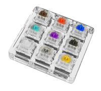 Muestreador de Interruptor mecánico: Kit de probador de Teclado de precisión portátil, tamaño Compacto, Placa de evaluación táctil multieje, Herramienta de comparación de sensaciones de Teclas