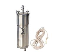 Muestreador de petróleo, Vaso de muestreo de Cobre para Buque petrolero, Botella de extracción de muestras de petróleo con Cuerda (Plata (500 ml), Cuerda de 30 m/98,4 pies)