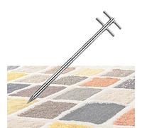 Muestreador de polvo de grano doble giratorio de acero inoxidable, sonda de 3 zonas para alimentos, cemento, fertilizantes y partículas de polvo, herramienta de muestreo duradera de ladrones (φ 19 mm