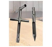 Muestreador de polvo sólido de 32 mm/38 mm de diámetro, sonda de acero inoxidable for muestreo de granos, contenedor for maíz, trigo y soja.(32MM,200CM/78.7IN)