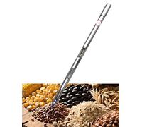 Muestreador estratificado de acero inoxidable 304 de 2,5 cm de diámetro, tubo de muestreo de polvo/grano multitamaño for cemento(Straight Handle,50cm/19.6in)