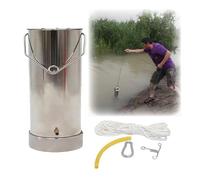 Muestreo De Agua Con Cucharón Y Contrapeso, Cucharón, Vaso Precipitados Pendular, Colector Muestras For Aguas Residuales For Planta Tratamiento Aguas(1L-10.5x22cm)