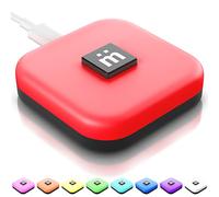 mütesync - Botón de Silencio USB para Zoom, Equipos y reuniones. Compatible con Mac y PC. Botón de Silencio USB físico, Iluminado, Externo, se Conecta a través del Cable USB Incluido.