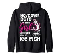 Muévete a los Chicos Deja Que Esta Chica te muestre cómo Pescador de Hielo Sudadera con Capucha