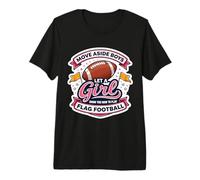 Muévete a un Lado Chico Deja Que Una Chica Te Muestre Cómo Jugar Flag Football Camiseta Premium