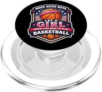 Muévete a un Lado los Chicos Deja Que una Chica te muestre cómo Jugar Baloncesto PopSockets PopGrip para MagSafe