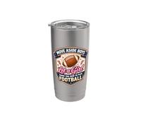 Muévete a un lado Niños Deja Que Una Chica Te Muestre Cómo Jugar Fútbol Vaso térmico de acero inoxidable de doble pared