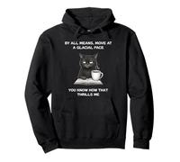Muévete a un Ritmo Glacial, Sabes Que me emociona Gato Molesto Sudadera con Capucha