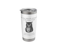 Muévete a un ritmo glacial, sabes que me emociona gato molesto Vaso térmico de acero inoxidable de doble pared