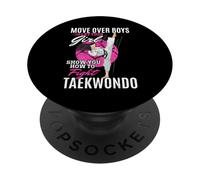 Muévete chicos deja que esta chica te muestre cómo luchar contra el Taekwondo PopSockets PopGrip Adhesivo