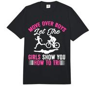 Muévete sobre los Chicos Deja Que Las Chicas te muestren cómo triatlón Comfort Colors Adult Heavyweight T-Shirt