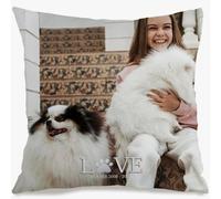 Muewent Funda de cojín personalizada con una imagen con texto añadido que te ayuda a diseñar una almohada decorativa significativa que tiene un gran valor de regalo