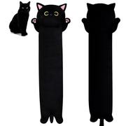 MUFEIRUO Almohada de cuerpo de gato larga de 60 cm de felpa, almohada de gato larga de peluche, almohada de felpa para gatos, almohada de sofá de felpa kawaii, regalos de almohada de peluche para