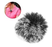 Muff de Parabrisas para Micrófono para Exteriores, Muff de Parabrisas Peludo, Parabrisas de Micrófono, Cubierta Peluda de Micrófono Negro Duradero, Piel de Manguito de Parabrisas