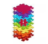 Muffik: Juego de alfombras ortopédicas sensoriales - Arcoíris, 8 piezas