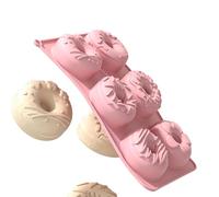 Muffinblech - Gebäckform | Mini Kuchenform Aus Silikon 6-Cavity Antihaftbeschichtung Teig Ringe Maker Für Kreatives Backen Kindergeburtstag Süßigkeiten Manuelle Küche Gadgets Werkzeug Rot Blau