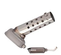 Muffler de escape de motocicletas - acero inoxidable DB asesinoo de inserción asesinoo Eliminador de ruido | Inserto de escape en ángulo impermeable desconocido | Silenciador universall ajustabl