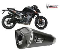 Muffler exhaust MIVV DELTA RACE Black Inox negro kat KTM 890 DUKE 2020 2023
