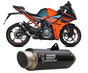 Muffler slip-on exhaust MIVV GP PRO Carbono para KTM RC 390 2021 > 2024