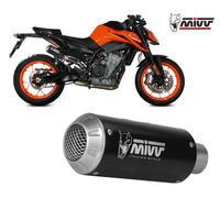 Muffler slip-on exhaust MIVV MK3 Black Inox negro para KTM 890 DUKE 2020 > 2026