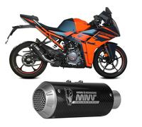 Muffler slip-on exhaust MIVV MK3 Carbono para KTM RC 390 2021 > 2024