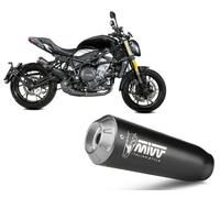 Muffler slip-on exhaust Mivv X-M1 Black E4 E5 para Benelli 752 S 2019 > 2024