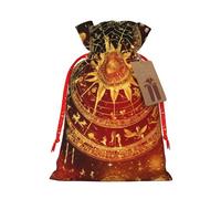 Muflvdx - Bolsas con cordón de impresión de bronce del siglo de Gears, bolsas de regalo reutilizables fáciles de envolver para cumpleaños, vacaciones, bolsas de Navidad