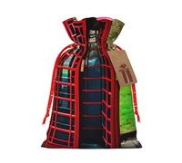 Muflvdx Bolsas de cabina de teléfono impresas británicas bolsas con cordón, bolsas de regalo reutilizables fáciles de envolver para cumpleaños, vacaciones, bolsas de Navidad