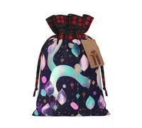 Muflvdx Bolsas de regalo de Navidad con estampado de bonito patrón brillante, bolsas reutilizables para regalos, para Navidad, cumpleaños, fiestas