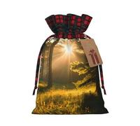 Muflvdx - Bolsas de regalo de Navidad con estampado de sol matutino en el desierto, bolsas de vacaciones reutilizables para regalos para Navidad, cumpleaños, fiestas