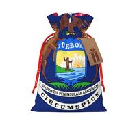 Muflvdx Bolsas de regalo reutilizables con estampado de bandera del estado de Michigan, fáciles de envolver, para cumpleaños, vacaciones, Navidad