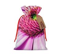 Muflvdx Bolsas de regalo reutilizables con estampado de plantas tropicales de flores rosas, fáciles de envolver, para cumpleaños, vacaciones, Navidad