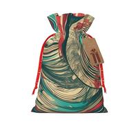 Muflvdx Bolsas de regalo reutilizables y fáciles de envolver, para cumpleaños, vacaciones, Navidad, con texto en inglés "Not All Who Wander Are Lost"