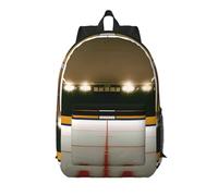 MUFLVDX Mochila de viaje elegante con estampado de lacrosse de hockey para portátil con varios compartimentos, mochila de negocios, negro, One Size, negro, Taille unique