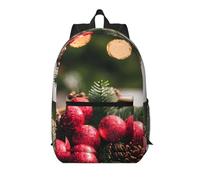 MUFLVDX Mochila de viaje elegante con estampado Merry Christmas para portátil con varios compartimentos y mochila de negocios, color negro, negro, Taille unique